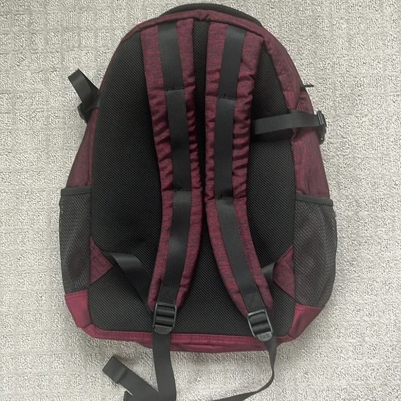 Victoria’s Secret PINK Collegiate Logo Backpack Maroon Marled and Black - Picture 3 of 4